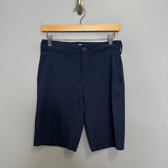 ABERCROMBIE KIDS navy performance chino shorts size 13/14 - Picture 1 of 6
